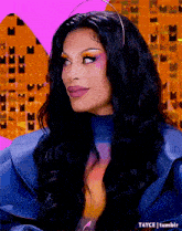 a close up of a woman 's face with t4yce tumblr in the corner