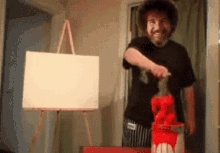 Bob Ross Head Shake GIF - Bob Ross Head Shake Painting GIFs