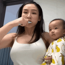 Brushing My Teeth Tina Yong GIF - Brushing My Teeth Tina Yong Cleaning My Teeth GIFs