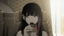 Anime Girl Eating GIF