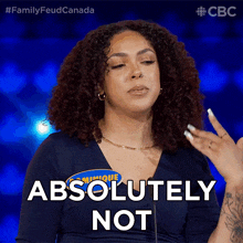 Absolutely Not Dominique GIF - Absolutely Not Dominique Family Feud Canada GIFs