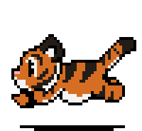 Pixel Tiger Sticker - Pixel Tiger Stickers