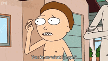 You Know What I Mean Morty GIF - You Know What I Mean Morty Rick And Morty GIFs