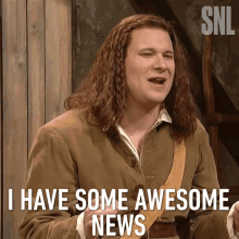 I Have Some Awesome News John Stone GIF - I Have Some Awesome News John Stone Seth Rogen GIFs