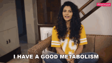 I Have A Good Metabolism Saiyami Kher GIF - I Have A Good Metabolism Saiyami Kher Pinkvilla GIFs