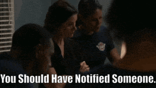 Station 19 Natasha Ross GIF - Station 19 Natasha Ross You Should Have Notified Someone GIFs