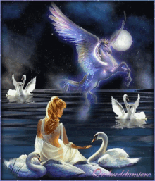 Fantasy Fairy GIF - Fantasy Fairy Swan GIFs