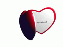 a heart shaped mirror with a picture of a man and the words jack my beloved on it