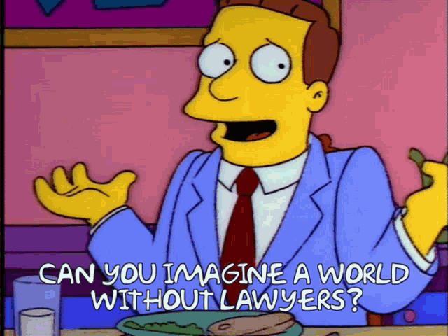 Lionel Hutz Can You Imagine A World Without Lawyers GIF - Lionel Hutz Can  You Imagine A World Without Lawyers World Peace - Discover & Share GIFs