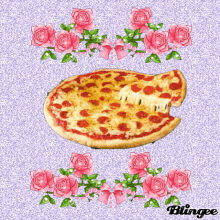 Glitter Pizza Rose GIF - Glitter Pizza Rose Pink GIFs