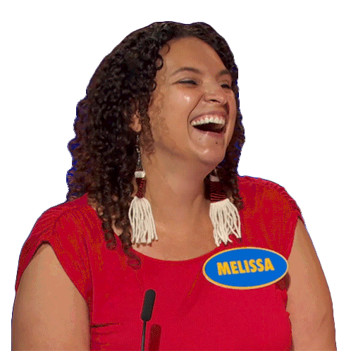 Laughing Melissa Sticker - Laughing Melissa Family Feud Canada Stickers