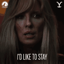 Id Like To Stay Beth Dutton GIF