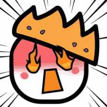 popular chips angry chip comics sticker