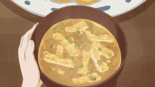 Miso Soup Anime GIF - Miso Soup Anime Chopsticks GIFs
