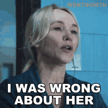 I Was Wrong About Her Marie Winter GIF - I Was Wrong About Her Marie Winter Wentworth GIFs