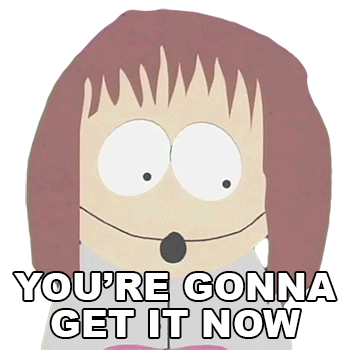 Youre Gonna Get It Now Shelly Marsh Sticker - Youre Gonna Get It Now Shelly Marsh South Park Stickers