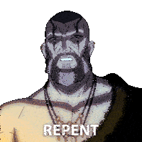 Repent You Fool Hades Sticker - Repent You Fool Hades Blood Of Zeus Stickers
