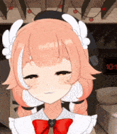 a close up of a girl 's face with a clock in the background that shows the time as 10:11