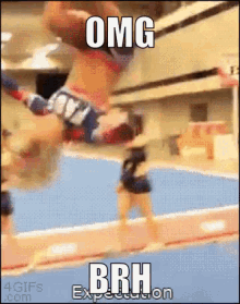 Fail Gymnastics GIF - Fail Gymnastics Cheerleader GIFs