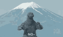 Godzilla No GIF - Godzilla No Nope GIFs