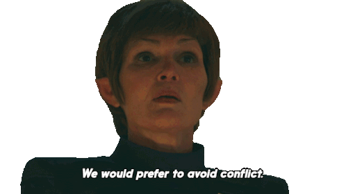 We Would Prefer To Avoid Conflict T'Rina Sticker - We Would Prefer To Avoid Conflict T'Rina Star Trek Discovery Stickers