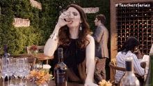 Snap Wine Tasting GIF - Teachers Series Drinking Bar GIFs