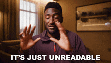 It'S Just Unreadable Marques Brownlee GIF - It'S Just Unreadable Marques Brownlee You Can'T Read It GIFs