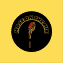 a hose on the mic logo with a microphone in the middle