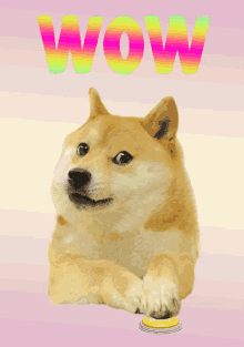 Doge Button Wow GIF