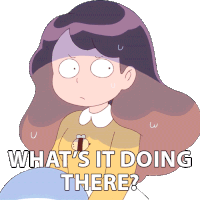 Whats It Doing There Bee Sticker - Whats It Doing There Bee Bee And Puppycat Stickers
