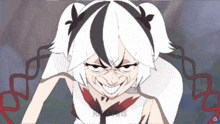 a cartoon drawing of a girl with pigtails and the word randomis on the bottom