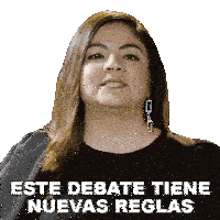 Este Debate Tiene Nuevas Reglas Luz Aldán Sticker - Este Debate Tiene Nuevas Reglas Luz Aldán Backdoor Stickers