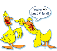 Best Friend Duck Sticker - Best Friend Duck Scold Stickers