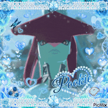 a picture of a cartoon character with the name pookie on the bottom