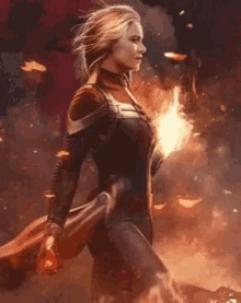 Captain Marvel Womens Day GIF - Captain Marvel Womens Day Warrior GIFs