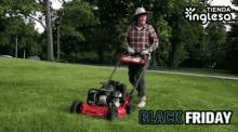 black lawn
