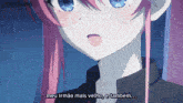 a girl with pink hair says meu irmão mais velho