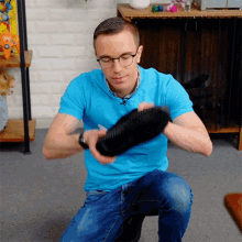 Smelling My Shoe Austin Evans GIF - Smelling My Shoe Austin Evans New Shoe Smell GIFs