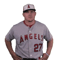 Mike Trout Thumbs Up Sticker - Mike Trout Thumbs Up Approved Stickers