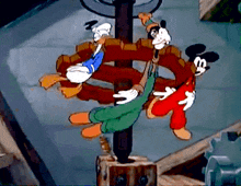 Clock Cleaners Donald GIF - Clock Cleaners Donald Goofy GIFs