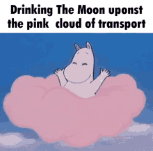 Drinking The Moon Moomin GIF