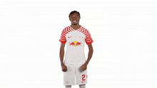 hyped mohamed simakan rb leipzig excited pumped