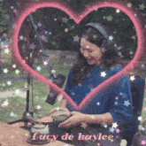 a picture of a woman with the name lucy de kaylee on the bottom
