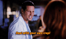 Greys Anatomy Alex Karev GIF - Greys Anatomy Alex Karev Deal With Your Own Crap GIFs