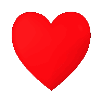 a red broken heart with a crack in the middle