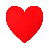 a red broken heart with a crack in the middle