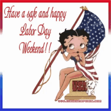 happy labor day weekend labor day weekend2018 wink betty boop