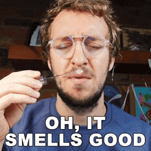Oh It Smells Good Peter Deligdisch GIF - Oh It Smells Good Peter Deligdisch Peter Draws GIFs
