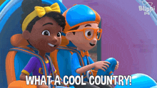 What A Cool Country Blippi GIF - What A Cool Country Blippi Meekah GIFs