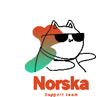 Norska Norska Support Team Sticker - Norska Norska Support Team Stickers